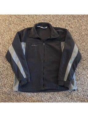 Men’s Columbia Sportswear Full Zip Fleece Jacket Size Large Gray
